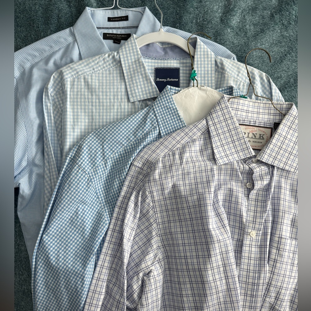 Men's Checkered Shirt assorted name brands